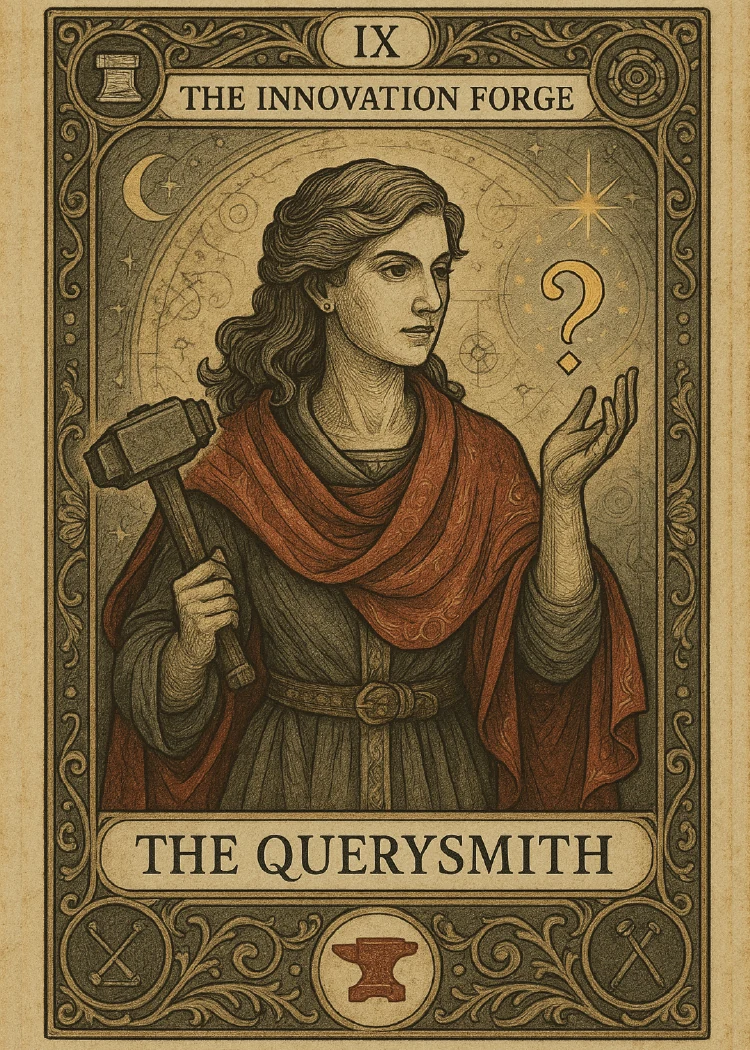 The Querysmith practitioner card.