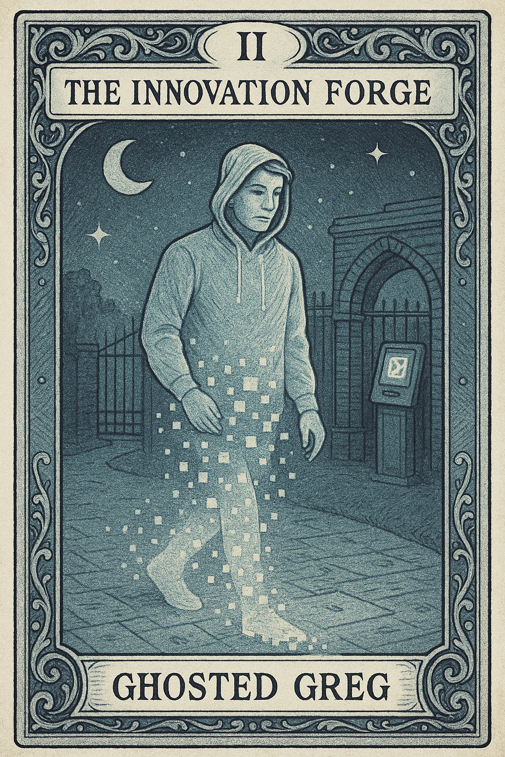 Ghosted Greg student persona card.